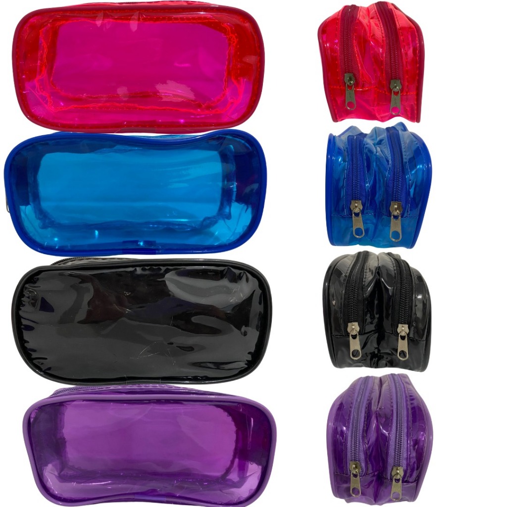 Estojo Duplo Neon Escolar Porta Lápis Penal Infantil Adolescente Adulto em Oferta na Shopee