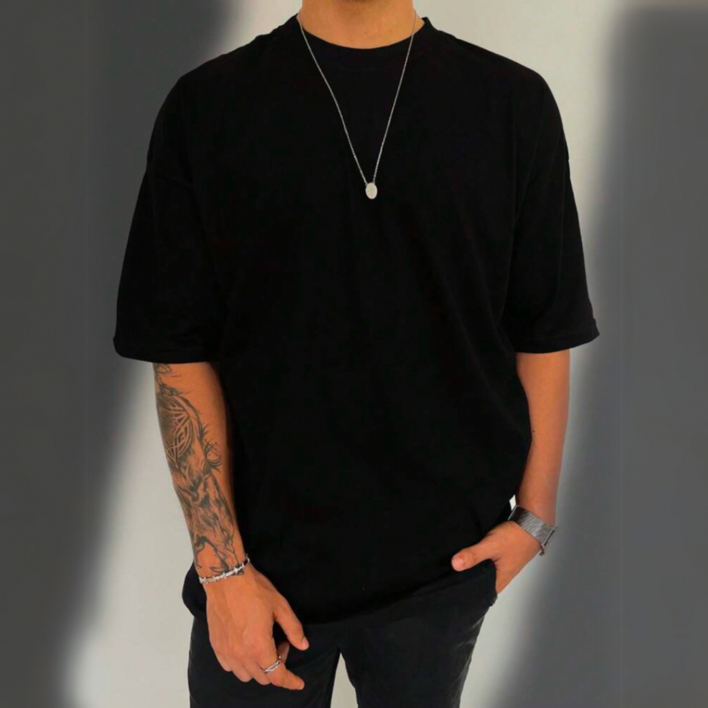 Camiseta Oversized Minimalista Largona Academia Streetwear Algodão Básica Estilosa e Atemporal