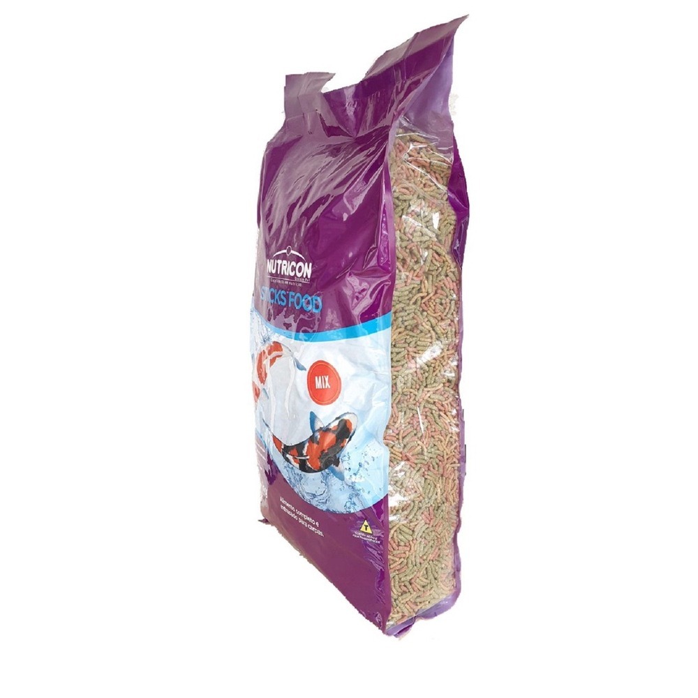 Ração Carpas  Nishikigoi Sticks Food Premium Mix Peixe Nutricon 3,0 kg