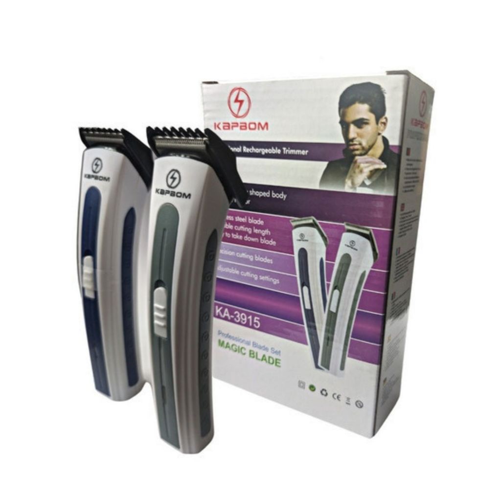Maquina de cortar e aparar cabelo barbeador Kapbom KA-3915