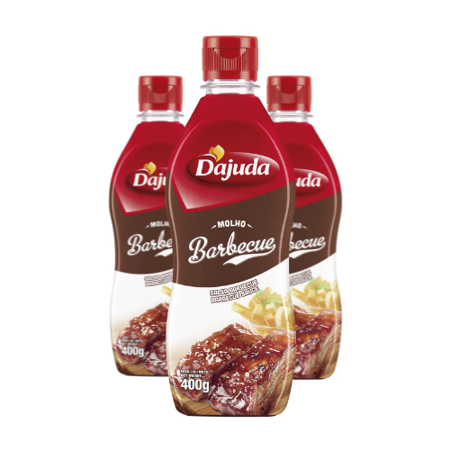 3Un Molho Barbecue DAjuda De 400G Para Churrasco Lanches Costela Porco Lanches Acompanhamento