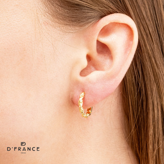 Brinco Feminino Argola Trançada Folheado a ouro 18K - D France Semijóias em Oferta na Shopee