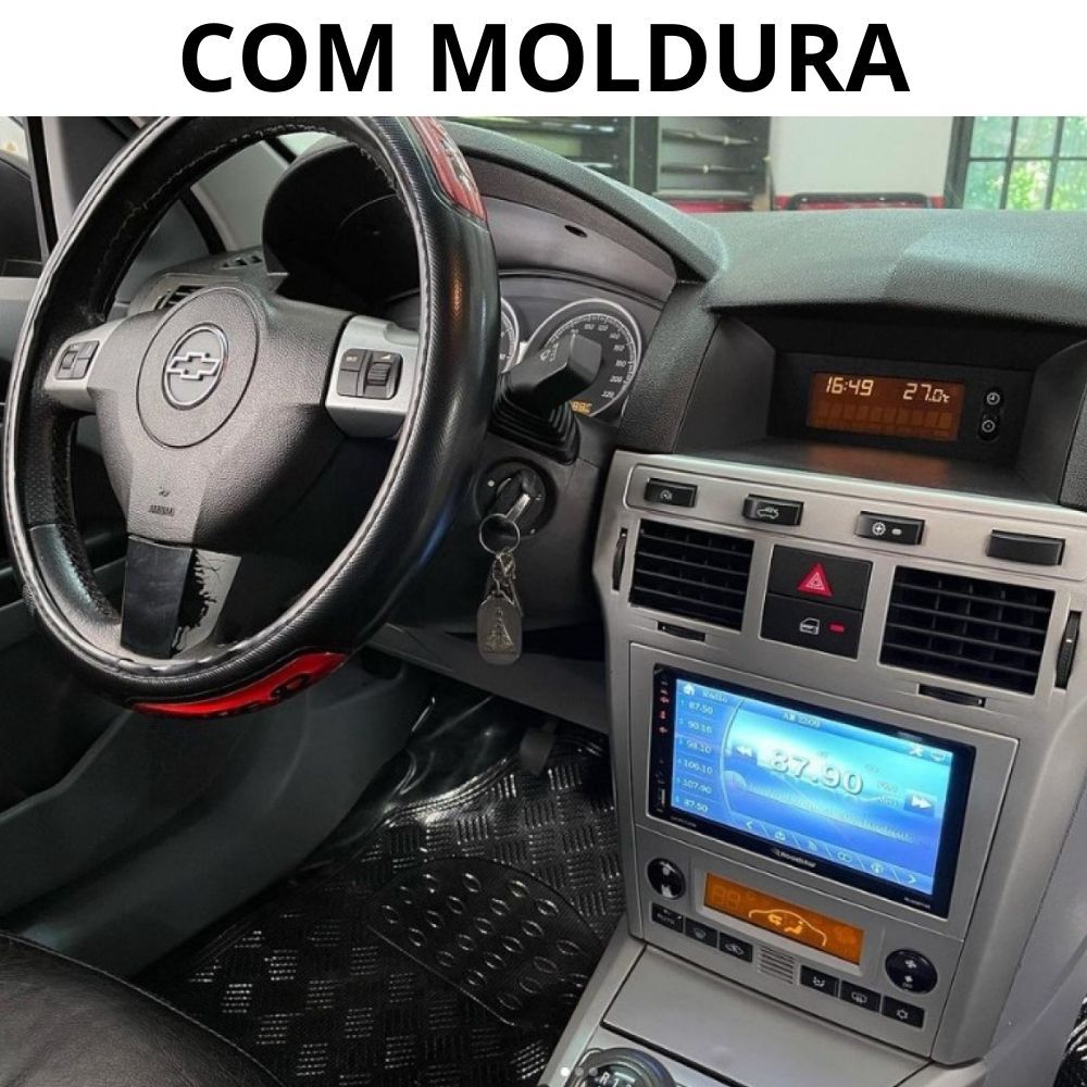 Detalhes do Moldura 2 Din Fiamon Vectra/ Meriva/ Montana/ Corsa Cód 2350/2387/2261