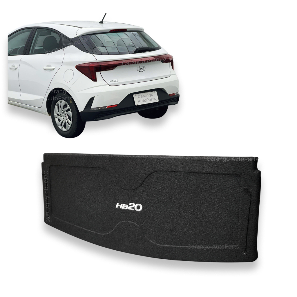 Tampão Porta Malas Hyundai HB20 2023 A 2026 Carpete Preto em Oferta na Shopee