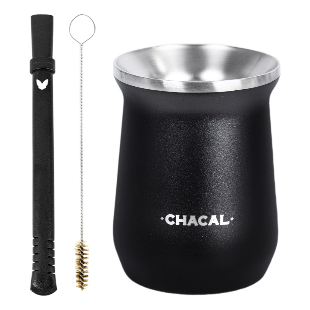 Kit Terere Chacal Copo e Bomba Inox Personalize em Oferta na Shopee