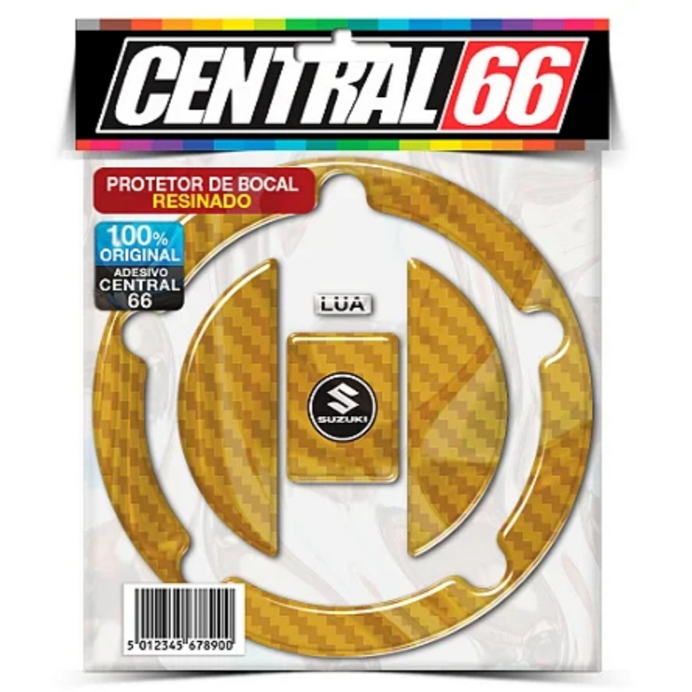 Tampa do Tanque Adesivo Suzuki Bandit 650 Dourado Resinado