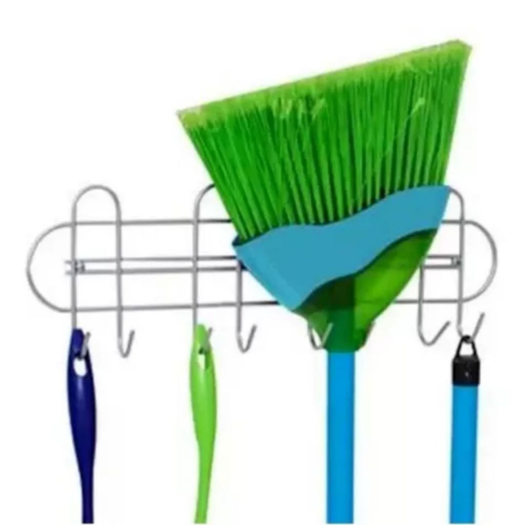 Porta Vassoura Parede Ganchos Organizadores Panos Toalha em Oferta na Shopee