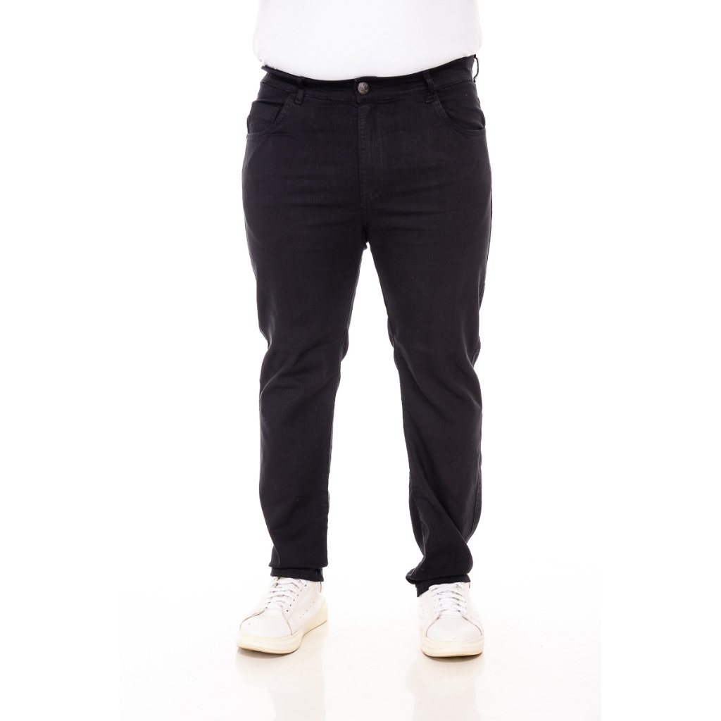 Calça Jeans Preta Plus Size Masculina Com Lycra em Oferta na Shopee