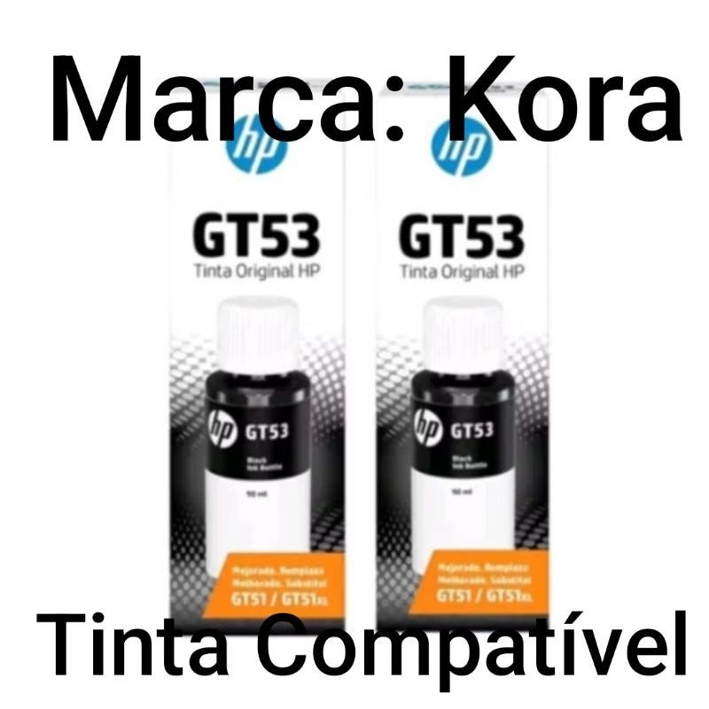 Oferta 2 Tintas Gt53 Preto Para GT Deskjet GT5810, GT5820, GT5822.Multifuncional Tanque de Tinta 416, 412, 316, 116.