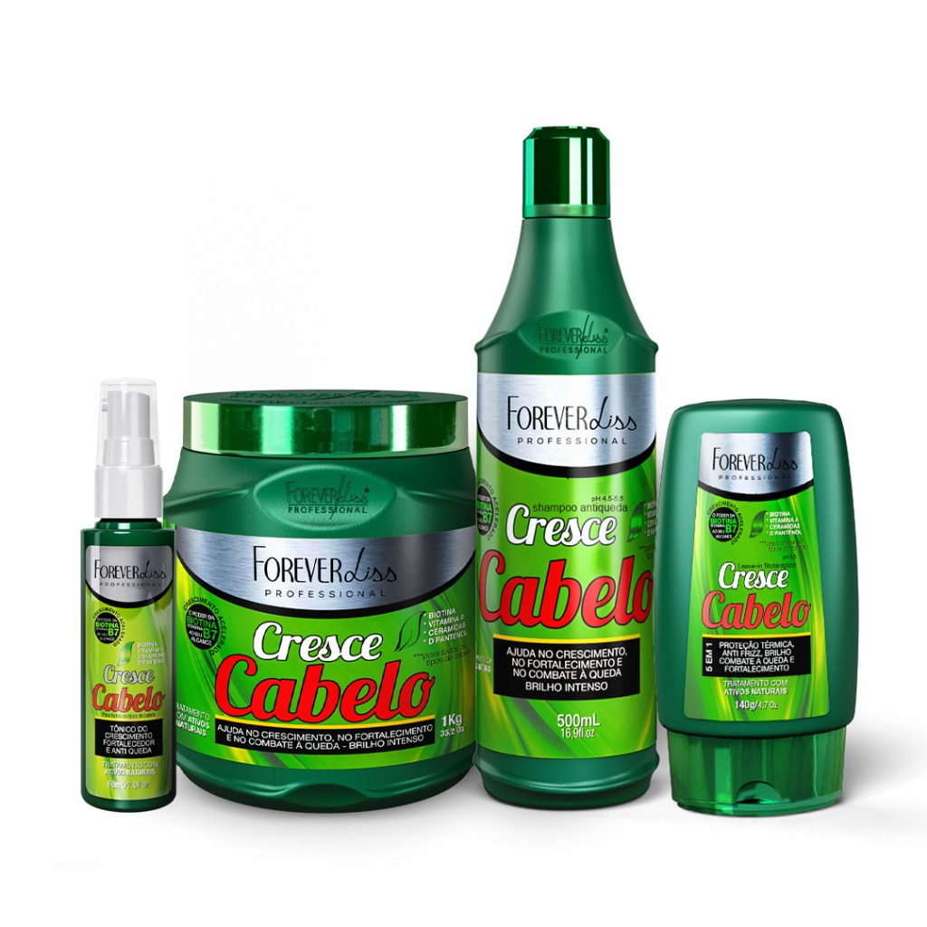 Kit Cresce Cabelo Completo Grande em Oferta na Shopee