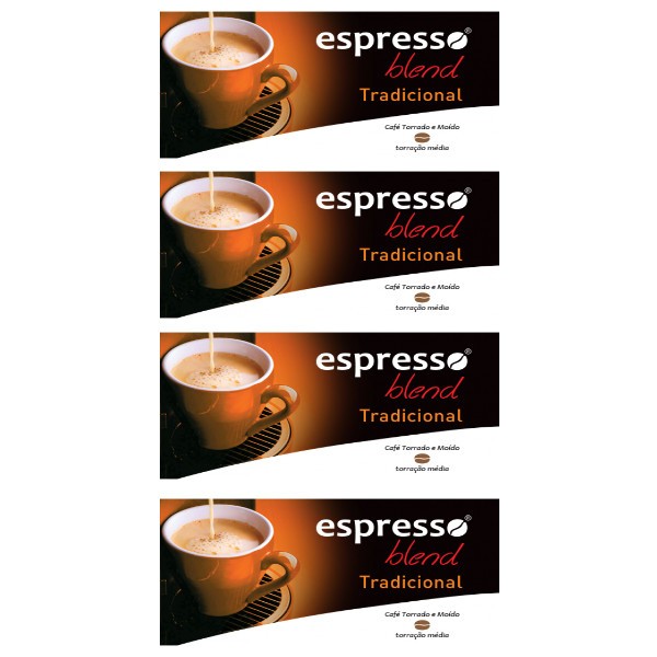 Kit com 40 Cápsulas de Café Tradicional para Máquinas Nespresso - Espresso Blend