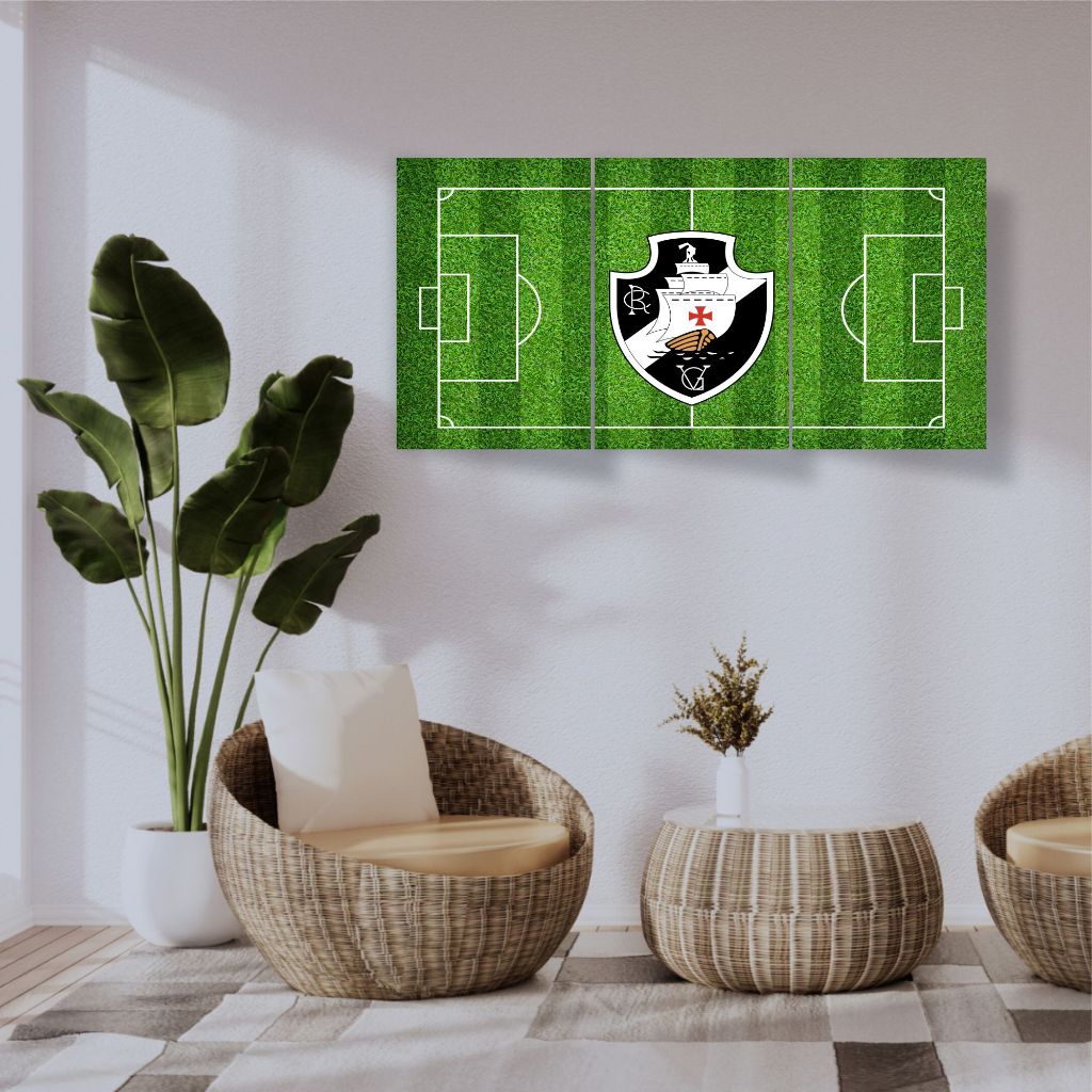 QUADROS DECORATIVOS TIME VASCO DA GAMA - KIT 3 QUADROS VASCO DA GAMA MEDIDA 20X30 CADA