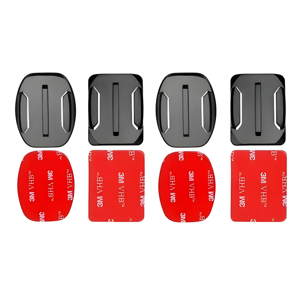 Kit Suportes Adesivos 3m Base Curva E Plana P/ Gopro E Outras