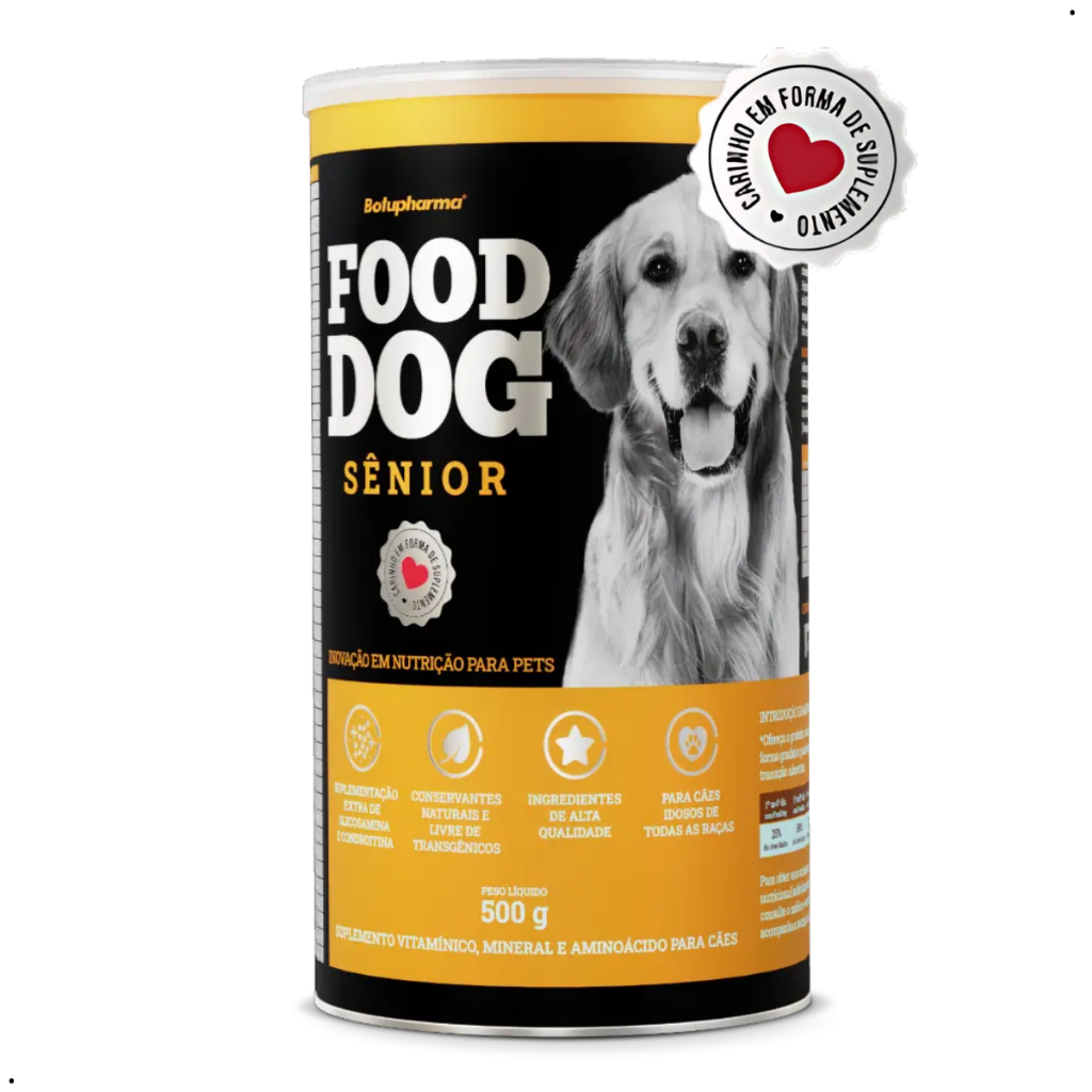 Food Dog Senior Suplemento Para Cães Idosos Botupharma 500g