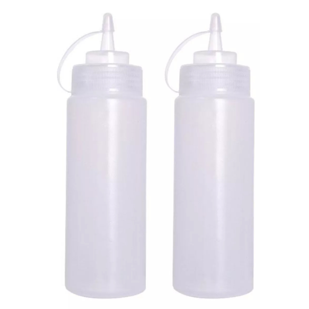 2 Bisnagas De Molhos Flexível Profissional Foodtruck 360ml - Kit 2 Bisnagas Flexivel 360ml