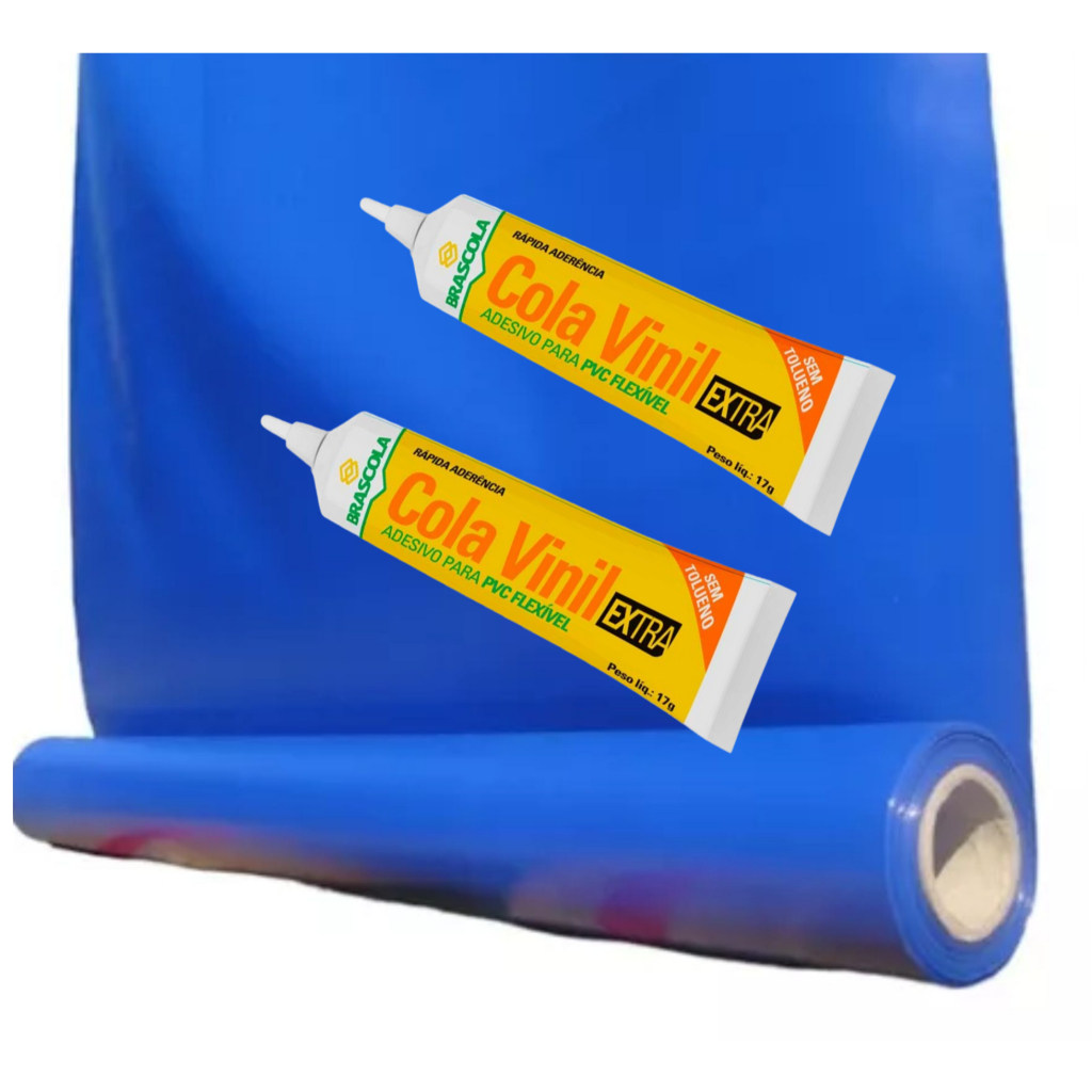 Reparo Para Piscinas Kit Grande - 2 ColaS Vinil e Lona Vinil Grande 100X 40 CM em Oferta na Shopee