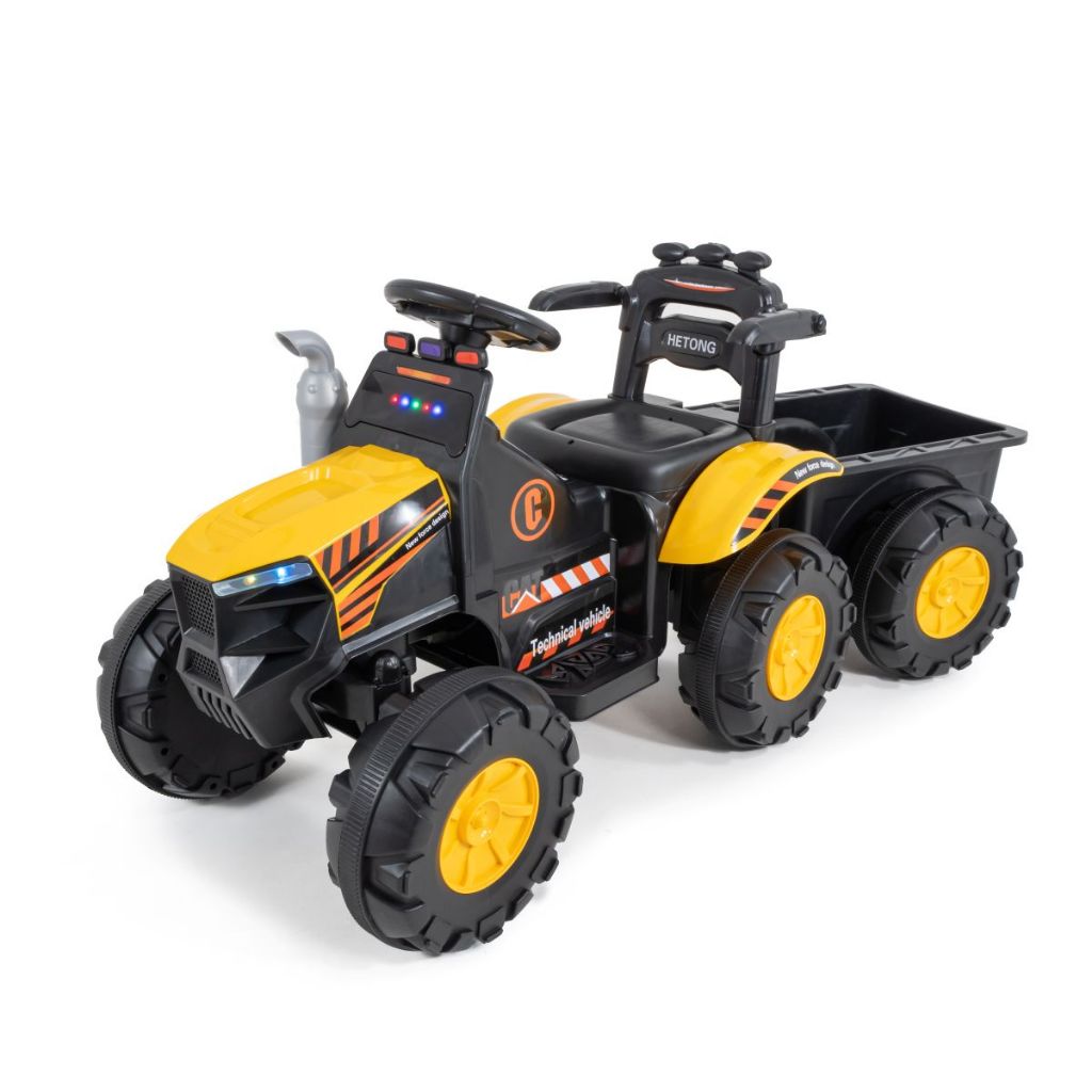 Trator Elétrico Infantil  Escavadeira Com Caçamba Luzes Som Suporta 40Kg Carro Elétrico Conect Brinq em Oferta na Shopee