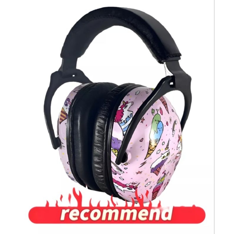 Abafador de ruídos infantil Autismo TEA Tdah estampa Unicórnio Ice Cream