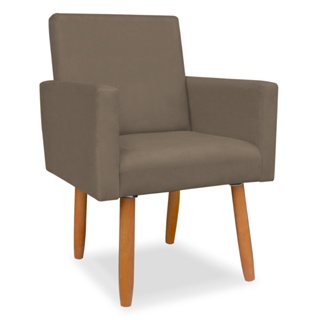 Poltrona Nina Resistente Confortável Sala Quarto Escritório Pés Palito em Oferta na Shopee