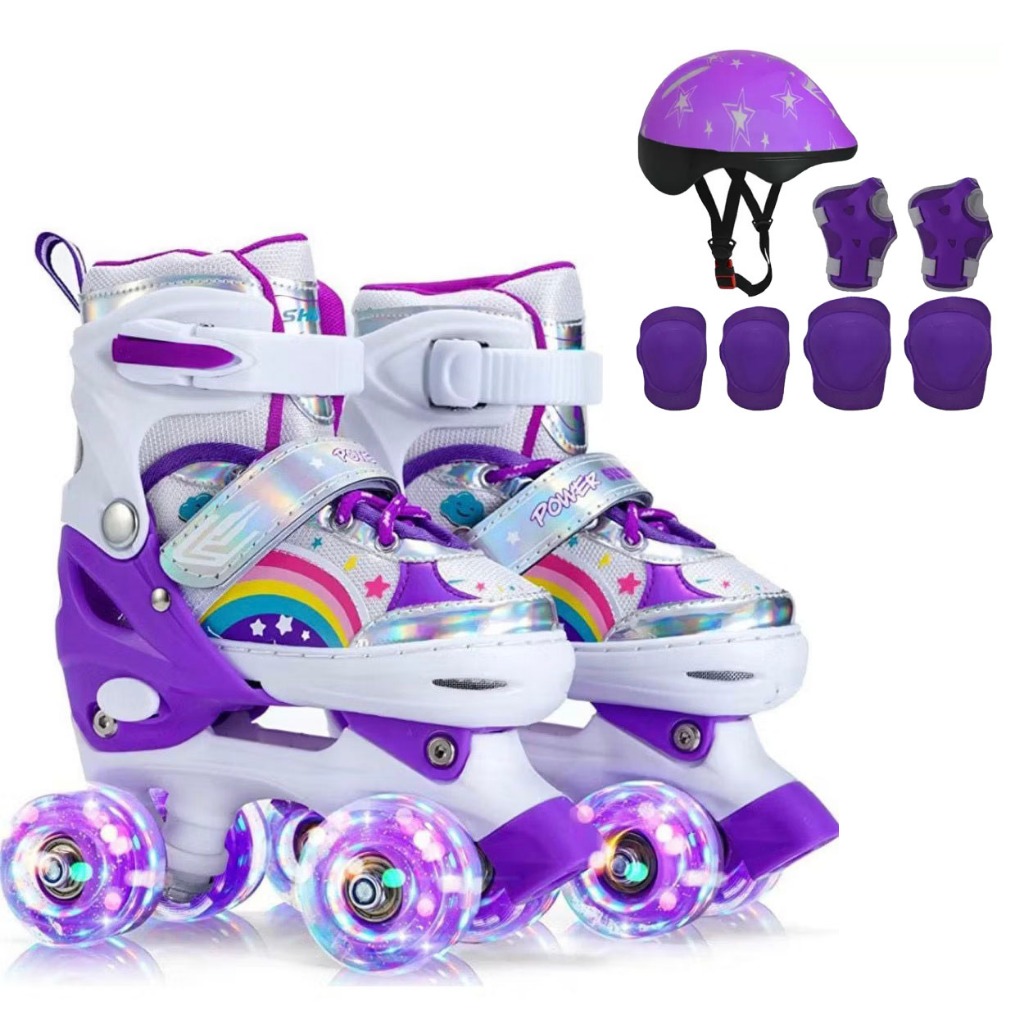 Patins Infantil 4 Rodas Com Led De Luz Promoção Patins Menina Menino Barato Criança