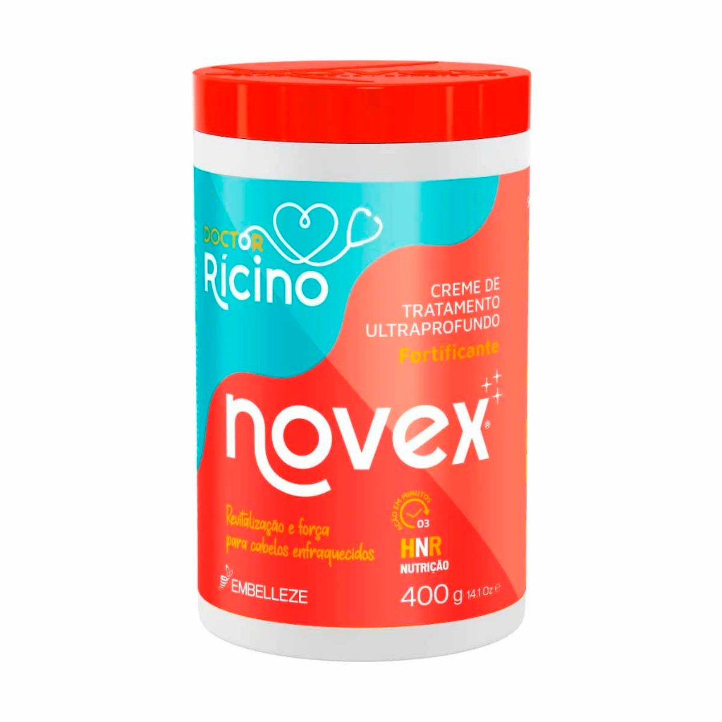 Creme de Tratamento Novex Doctor Rícino 400g - Embelleze