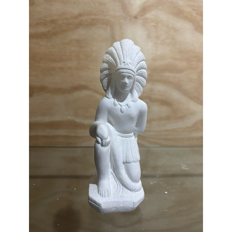CABOCLO ARARIBOIA | UMBANDA | CANDOMBLE | EM GESSO CRU |20CM