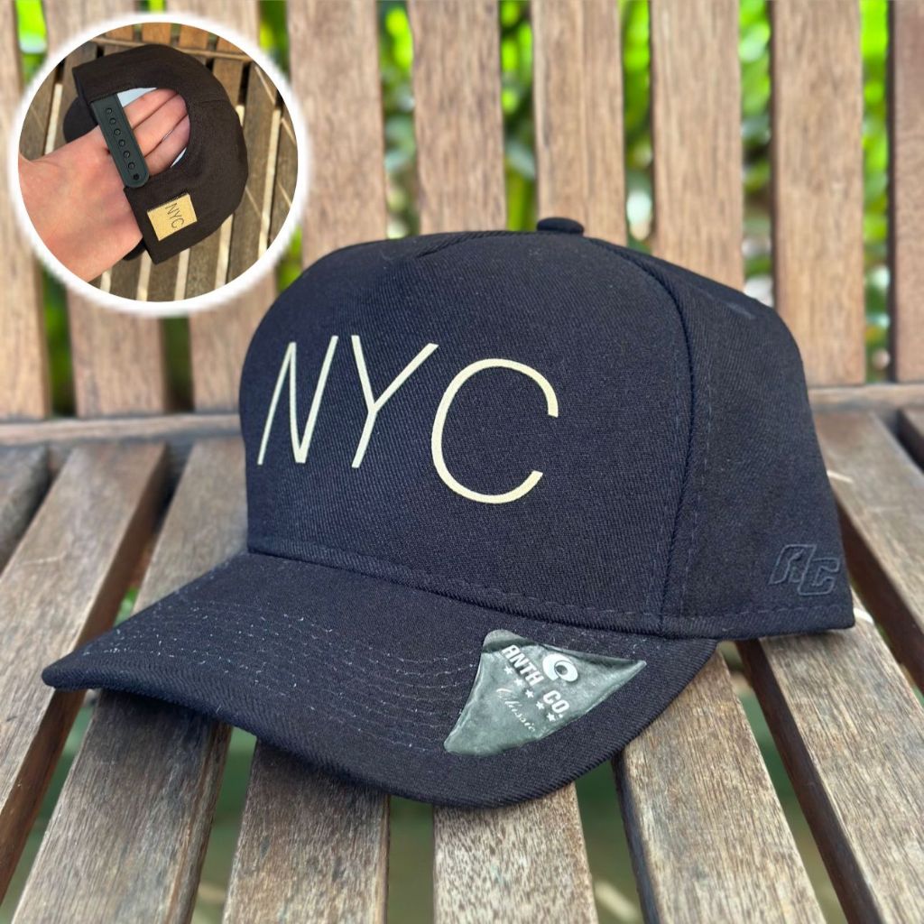 Boné New York Aba Curva Snapback NY New York Unissex Marrom Branco Preto Todas as Cores