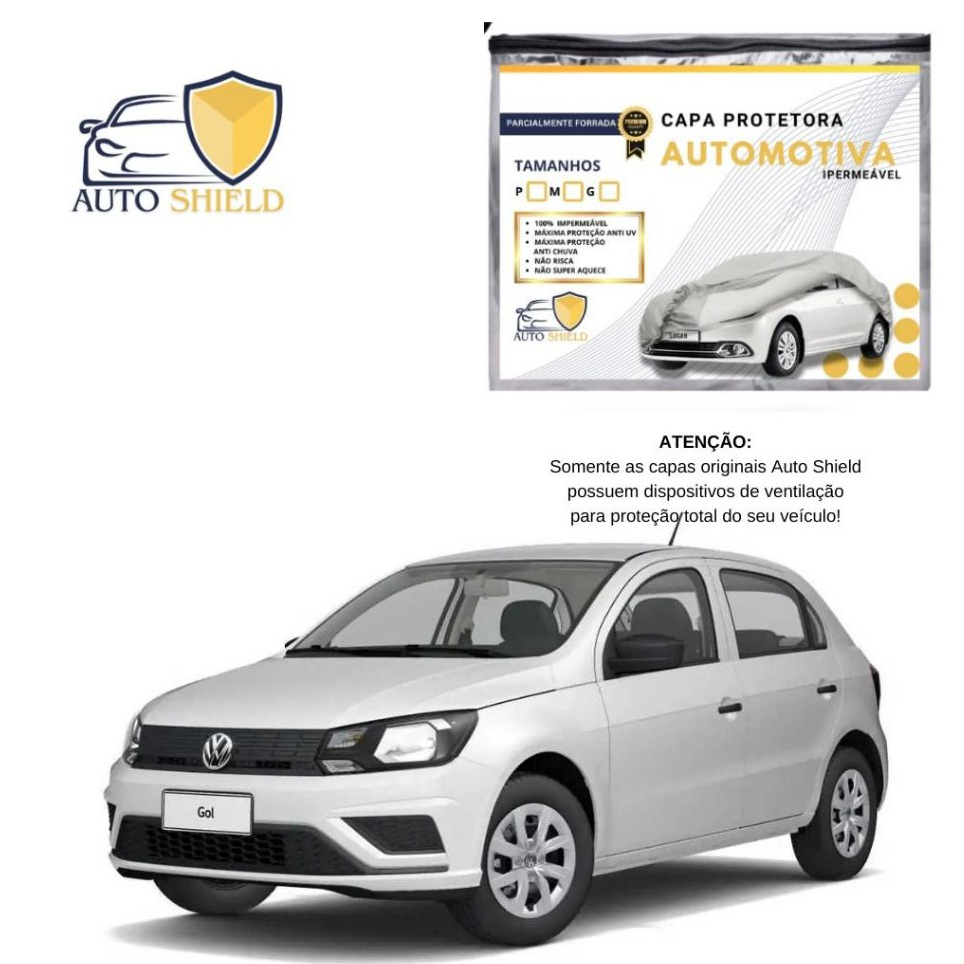 Capa Para Carro Impermeável Com Proteção UV  Protege de Sol / Chuva / Poeira ( P ) - Auto Shield