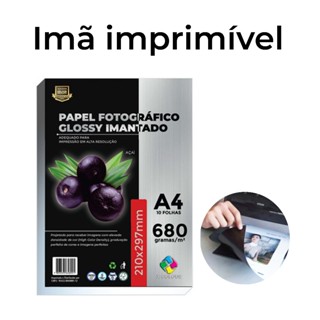 Papel Fotográfico Magnético. Imã Imprímivel Glossy para fotos. em Oferta na Shopee