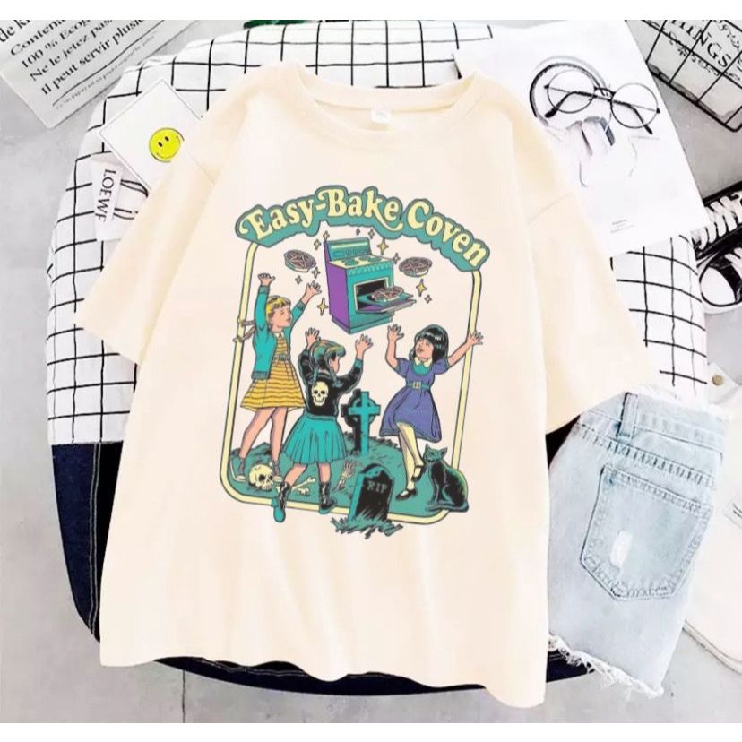 Camiseta Easy Bake Coven blusa feminina masculina unissex geek estampas gotica camisa divertida tshirt demons kwai anime