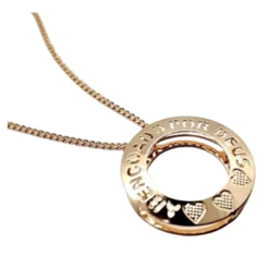 Melhor Presente Feminino Colar Abençoada Por Deus Proteção E Fé Banhado Ouro 18k Rommanel