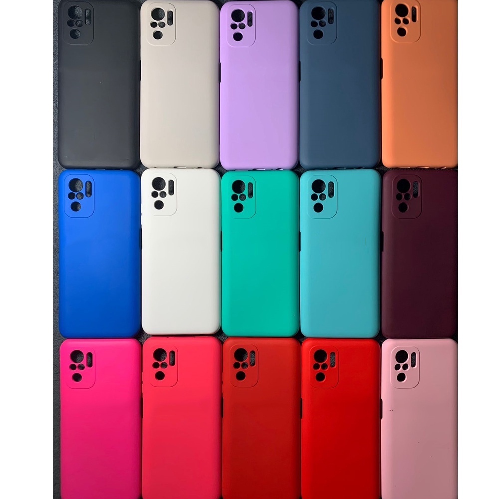 Kit 5 ou 3 Peças Capa Capinha Silicone Aveludado Cor Aleatória Proteção Excelente Qualidade Para Xiaomi REDMI NOTE 9 9S