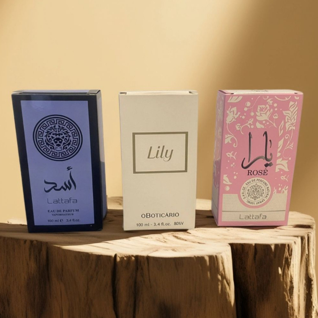 Kit 3 Perfume Feminino 100ml cada em Oferta na Shopee