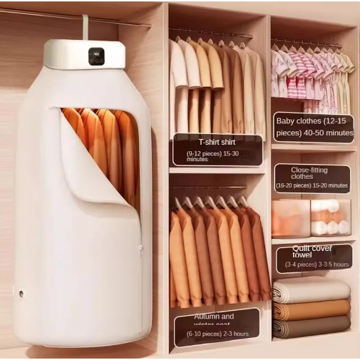Secador De Roupas Dobrável Portátil Com Temporizador De Seca 220v