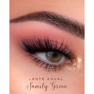 Lente de contato com grau natural miopia anual 1 par em Oferta na Shopee