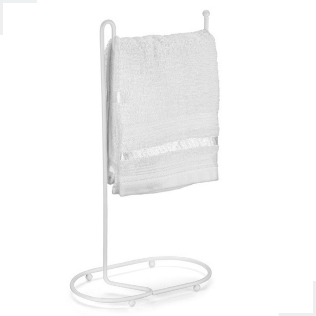Suporte Porta Toalha de Rosto Maos Bancada Pia Banheiro Lavabo Acessorios Branco Arthi em Oferta na Shopee