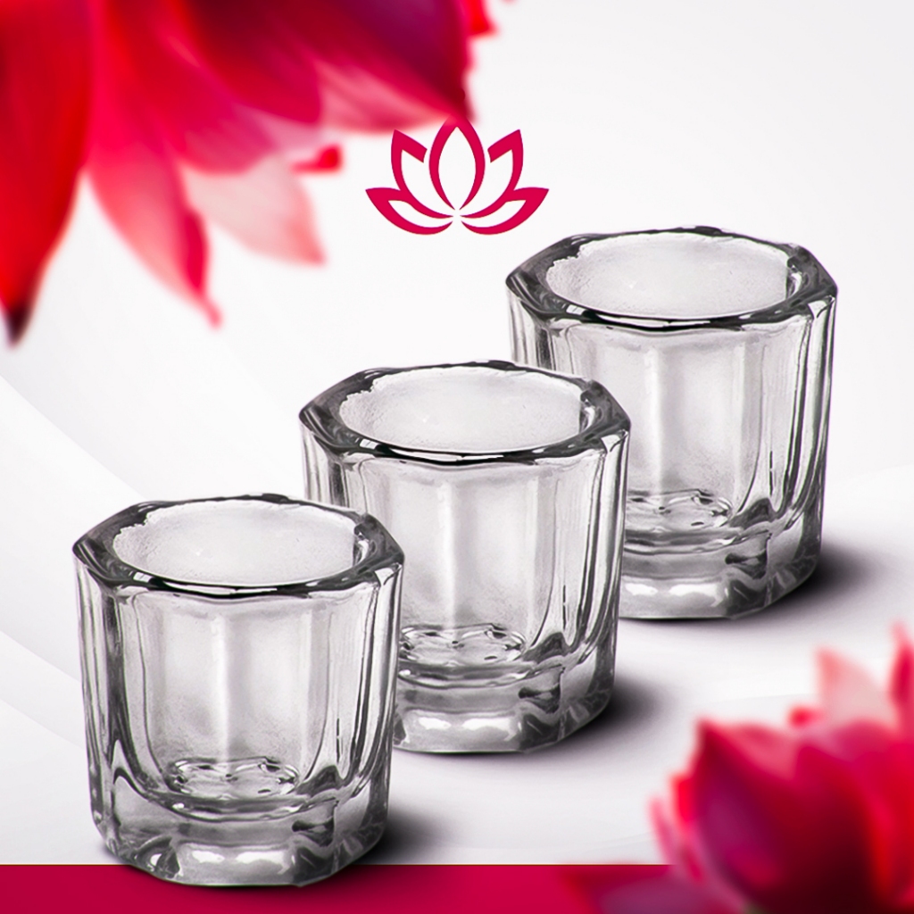 10 Dappen Copo Pote De Vidro Profissional Para Mistura Porcelana Henna Alongamento em Oferta na Shopee