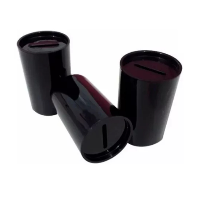 Kit Com 10 Cofrinho Plástico Para Personalizar Preto em Oferta na Shopee