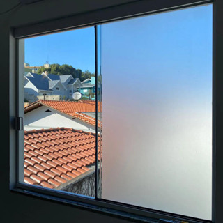 Adesivo Jateado Película Transparente Blindex Vidro Banheiro