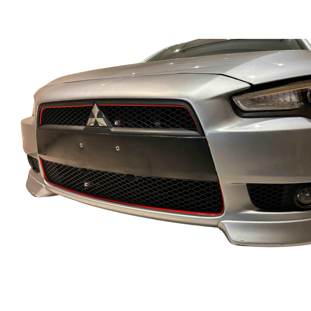 Aplique Adesivo Grade Lancer Cvt Manual Hl Hlt Vermelho