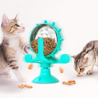 Brinquedo Para Gatos Divertido Moinho De Vento Mesa Giratória Com Ventosa Roda Gigante Porta Petisco em Oferta na Shopee
