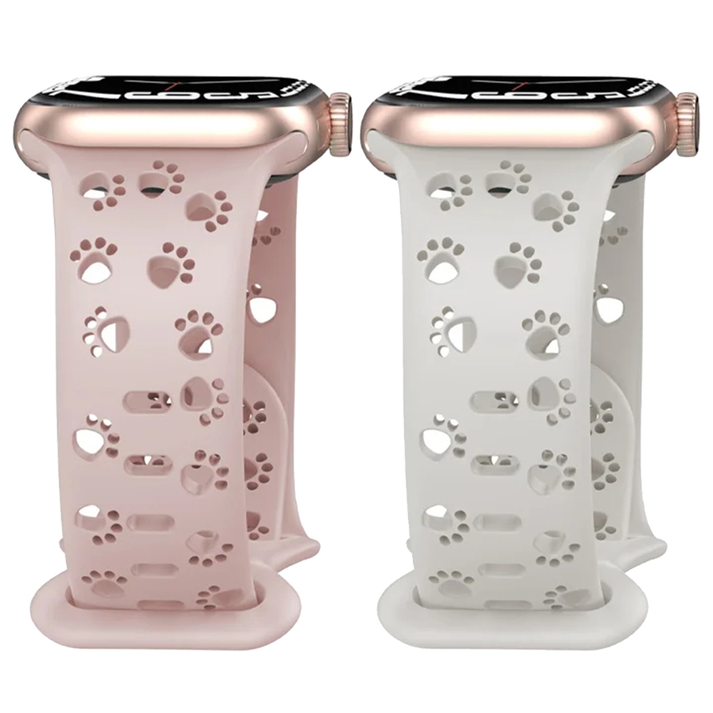 Pulseira Printed de Silicone para Apple Watch 46mm 45mm 44mm 42mm 41mm 40mm 38mm