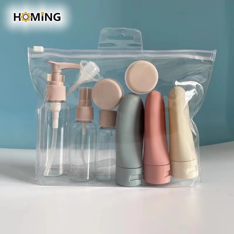 HOMING Kit 11 Travel Frasco Cosmético Frasco Cosmético Frasco Plástico Loção Frasco Toner Frasco Spray Shampoo Frasco