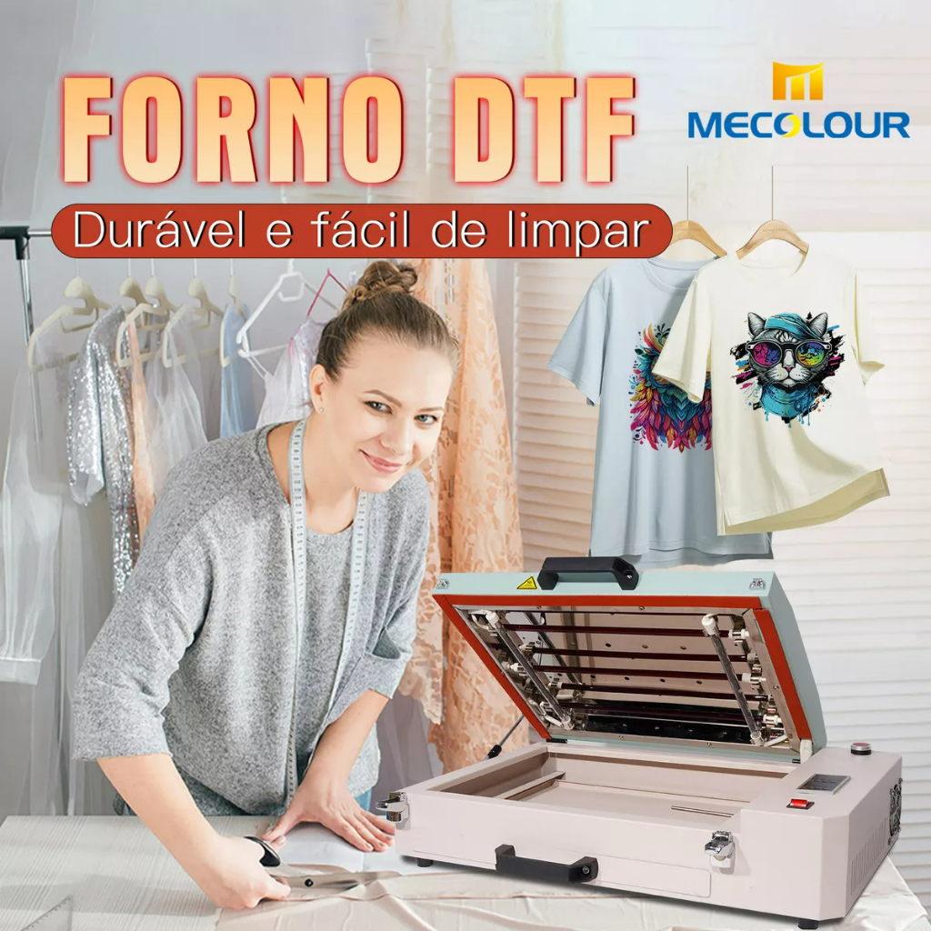 Horno Dtf Prensa Térmica Para Pó De Poliamida Transfer Para Dtf Filme A3/A4/A5 110V/220V Mecolour em Oferta na Shopee