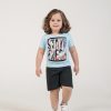 Kit Sortido 8 Peças de Roupas Infantil Menino- 4 Camisetas + 4 Bermudas - Kit 4 Conjuntos de Roupa Verão Masculino