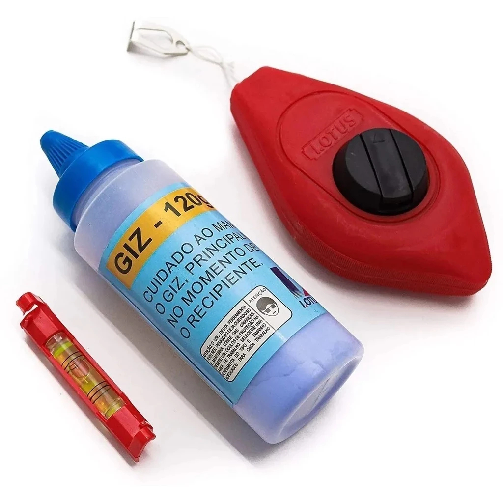 Carretel de Giz Linha Vermelho C Nivel Lotus em Oferta na Shopee