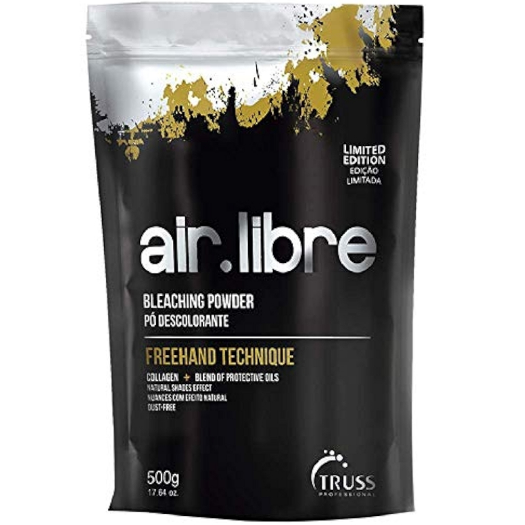 Pó Descolorante Air Libre 500g Truss para clareamento natural de 2 a 5 tons com técnica ao ar livre