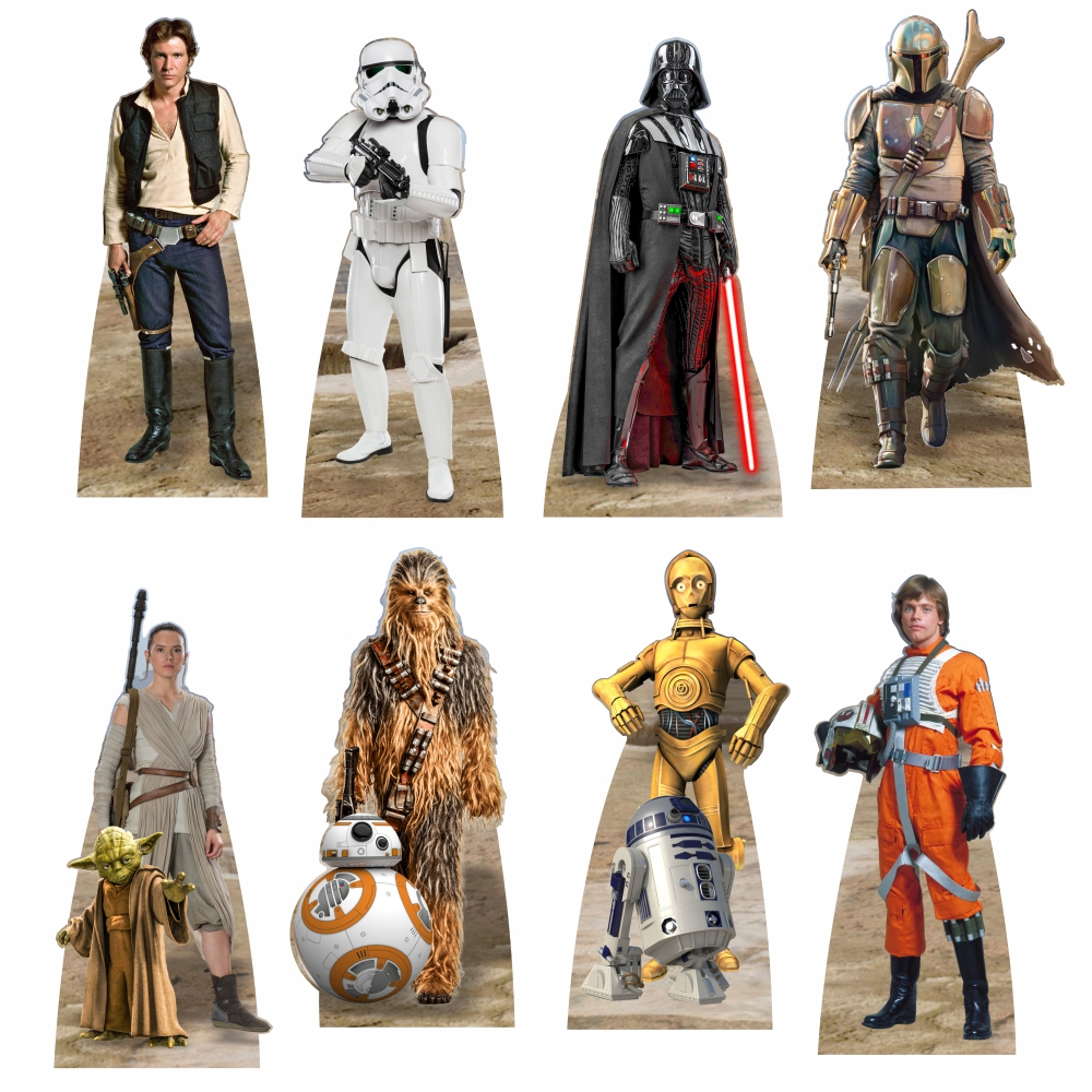 Star Wars kit com 8 totens de 20cm Decoração De Festa Temática infantil