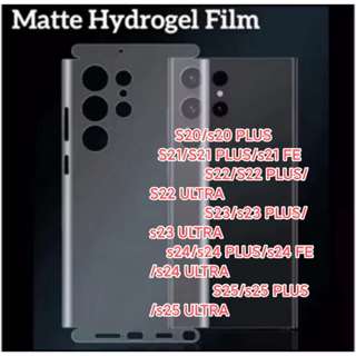 pelicula hydrogel TRASEIRA HD/FOSCA para samsung SERIE S/ s22/s23/s24/s25/S26 ultra em Oferta na Shopee