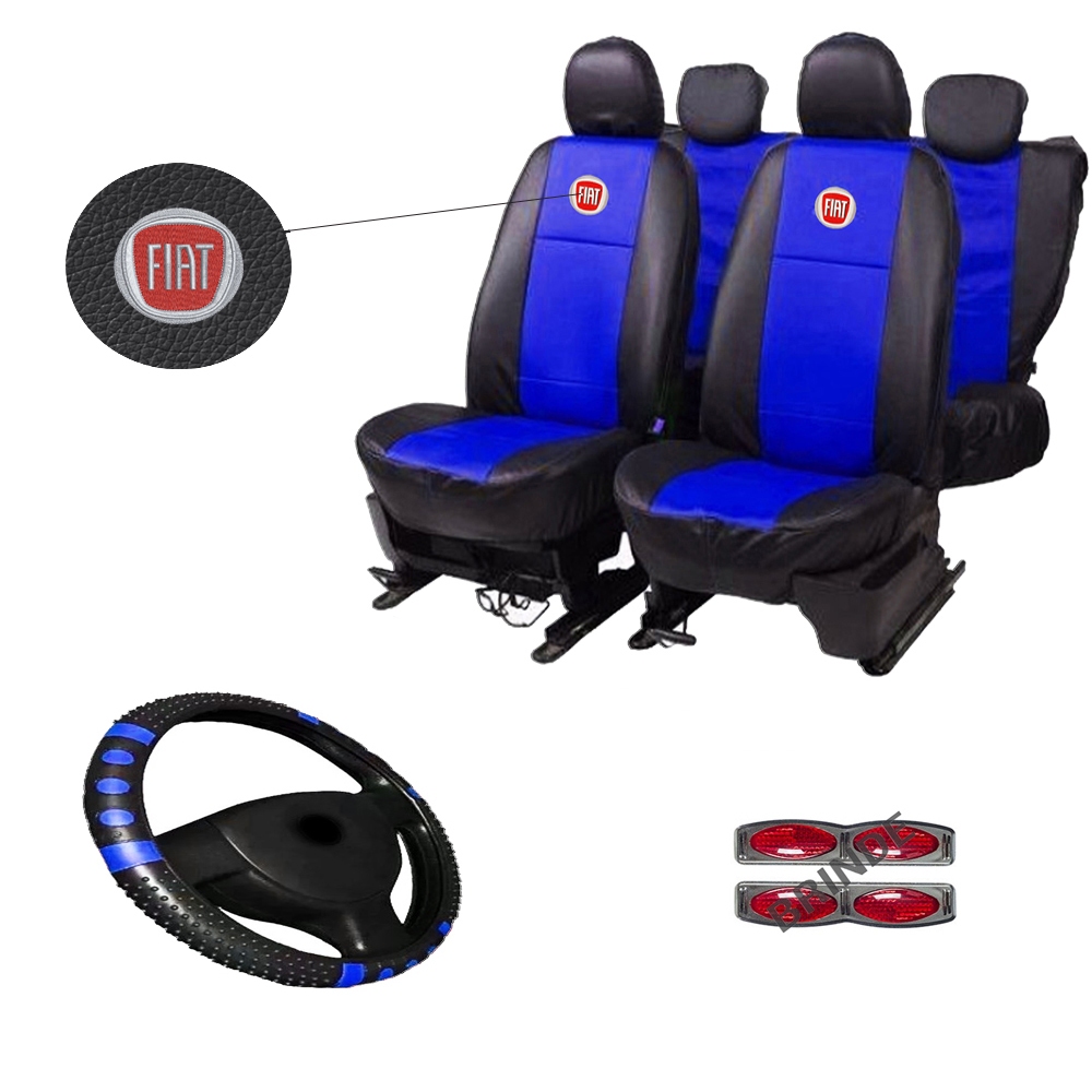Capa Para Banco Automotivo Couro Colorido Grosso Fiat Palio Uno Siena Punto Stilo Linea Impermeável